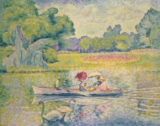Die Promenade im Bois de Boulogne, ca. 1906